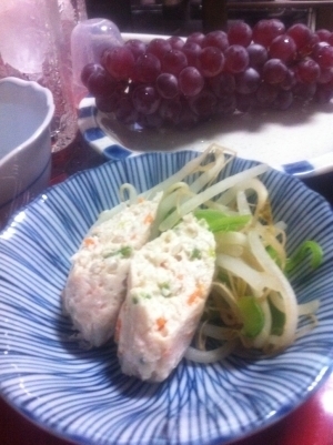 鶏ひき肉のレンジで簡単ソーセージ☆離乳食後期~,手づかみ食べ,