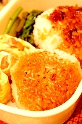 弁当救世主伝説その96、焼きおにぎり弁当,お弁当,ご飯,