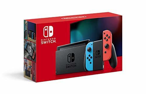 Nintendo Switch 本体 (ニンテンドースイッチ) Joy-Con(L) ネオンブルー/(R) ネオンレッド(バッテリー持続時間が長くなったモデル),クリスマスプレゼント,子ども,