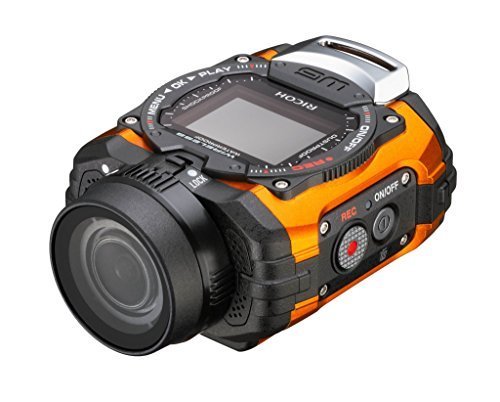 RICOH 防水アクションカメラ WG-M1 オレンジ WG-M1 OR 08286,デジタル,ビデオ,カメラ
