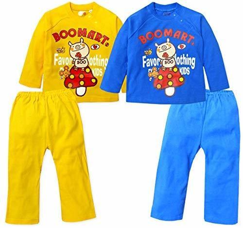 Boo Mart アニマルプリント 脇ボタン付き T型長そでパジャマ ,寝冷え,対策,子ども