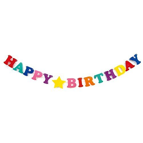 バースデーガーランド ビビッドカラー,1歳誕生日,飾り付け,
