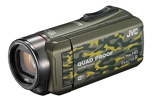 JVC ビデオカメラ Everio R 防水5m 防塵仕様 Wi-Fi対応 内蔵メモリー64GB カモフラージュ GZ-RX600-G,デジタル,ビデオ,カメラ
