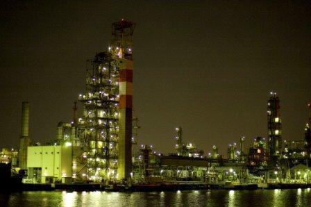 「川崎工場夜景屋形船クルーズ」の夜景,川崎,工場夜景,