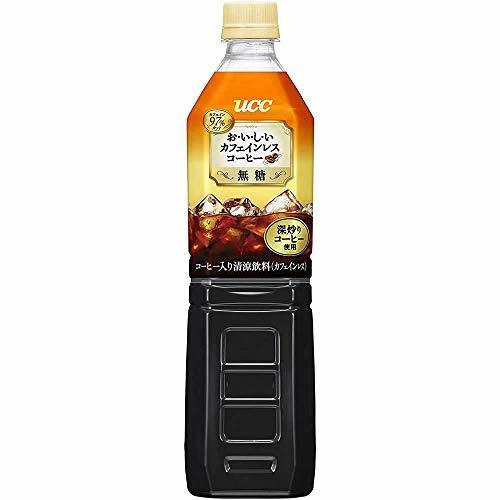 UCC おいしいカフェインレス ボトルコーヒー 無糖 ペットボトル 930ml×12本,ノンカフェイン,コーヒー,