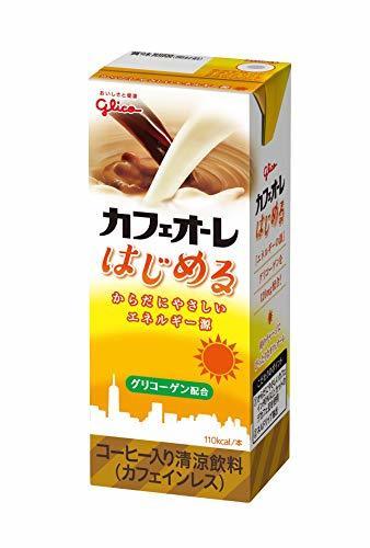 グリコ カフェオーレ はじめる 200ml ×24本,ノンカフェイン,コーヒー,