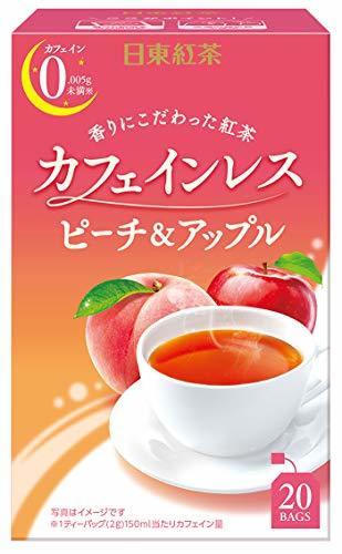 三井農林 日東紅茶 カフェインレスTBピーチ&アップル ×3箱 デカフェ・ノンカフェイン ティーバッグ,ノンカフェイン,コーヒー,