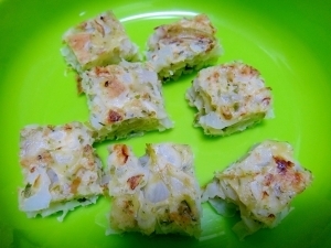 離乳食*手づかみ*じゃがいも入りお好み焼き,離乳食,お好み焼き,
