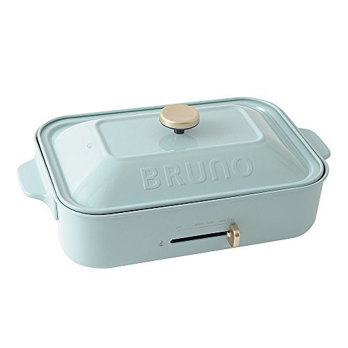 BRUNO ホットプレート コンパクトサイズ ブルーグレー 平面 たこ焼きプレート セット,離乳食,お好み焼き,