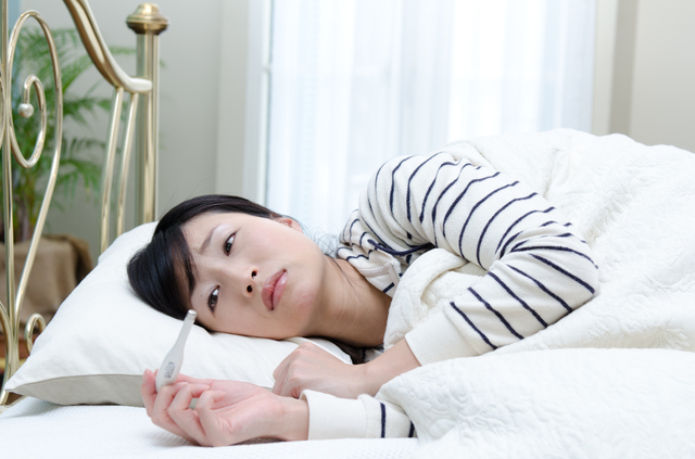 体調不良の女性,トキソプラズマ,妊娠中,