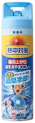 熱中対策 服の上から体を冷やすスプレー 無香料,子供,熱中症,