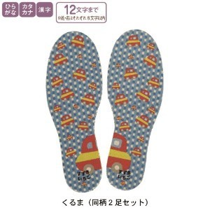 お名前インソール(靴の中敷き),小学校,上履き,