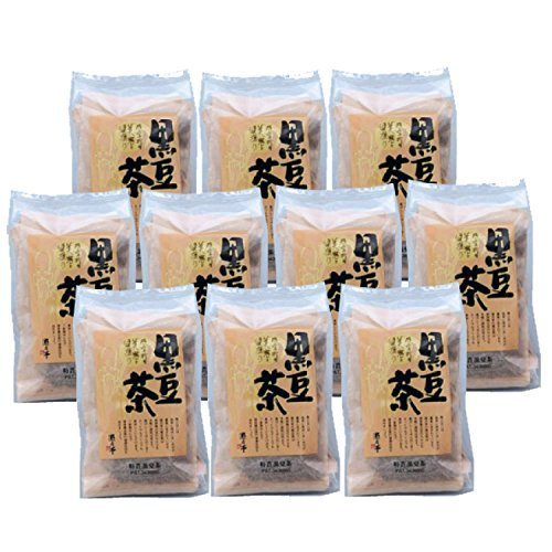 黒豆茶 黑豆茶 遊月亭 黒豆100% 発芽焙煎 ティーパック10包入を10袋 お徳用,ノンカフェイン,コーヒー,
