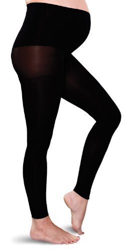 Preggers(プレッガーズ) マタニティフットレスタイツ段階式着圧10-15mmHg ブラック M 47125,マタニティ,レギンス,