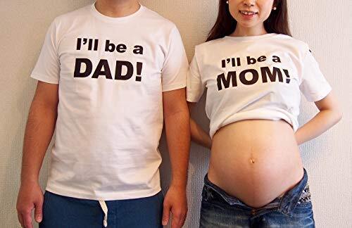 マタニティフォトTシャツ ママ用 (I'll be MOM!) (M),マタニティフォト,衣装,