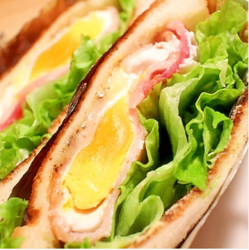 レンジで作る!BLEベーコンレタスエッグサンド,ランチ,レシピ,