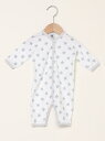 PETIT BATEAU (K)プリント足なしロンパース プチバトー マタニティー/ベビー ロンパース/カバーオール ホワイト【送料無料】,ベビー服,ブランド,