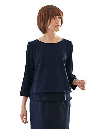 ANGELIEBE エンジェリーベ マタニティ 授乳口付き ストレッチ ジョーゼット トップス 妊婦服 産前産後 M~L ネイビー 22147,マタニティ,トップス,おすすめ