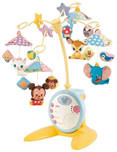 タカラトミー ディズニー キャラクターズ 折りたたみベビーベッドにも対応 やわらかガラガラメリーデラックスプラス,ベビーベッド,おもちゃ,メリー