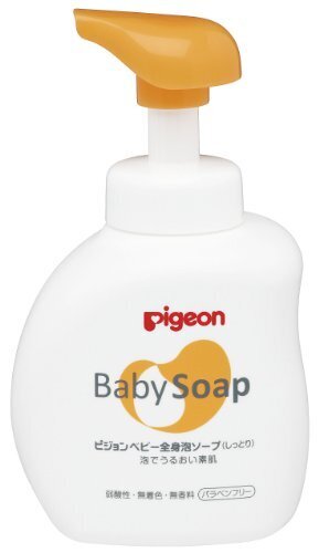ピジョン 全身泡ソープ しっとり ボトル 500ml (0ヵ月~),ベビーソープ,液体,おすすめ