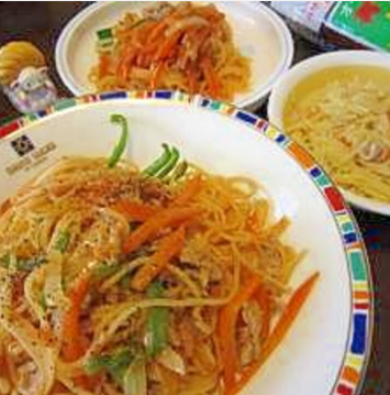 お鍋一つナポリタン(取り分け離乳食レシピつき)♪,離乳食,取り分け,レシピ