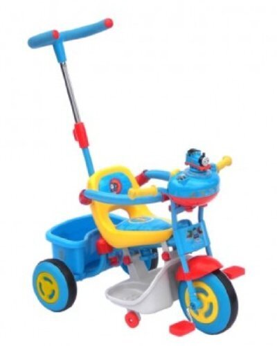 上尾工業 きかんしゃトーマス かじ取り三輪車 ブルー,赤ちゃん,三輪車,