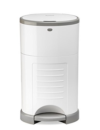 日本育児 Color Korbell おむつポット 本体 ホワイト 収納たっぷり容量16L,おむつ,ゴミ箱,