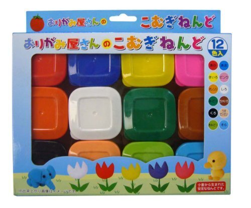 エヒメ紙工 こむぎねんど EN12-800 12色入,小麦粘土,