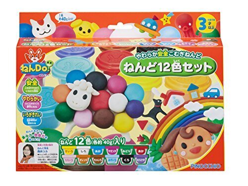 ねんDo! ねんど12色セット (リニューアル),小麦粘土,