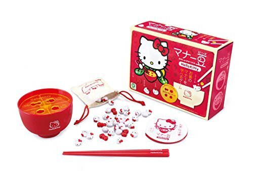 マナーシリーズ マナー豆 ハローキティ,マナー豆,箸,練習