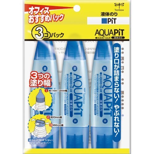 トンボ鉛筆 液体のり アクアピット HCA-311 3個,子ども,のり,