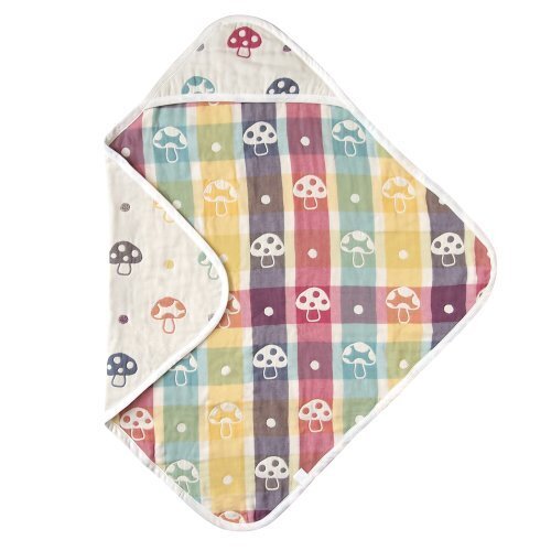 Hoppetta シャンピニオン ふくふくガーゼ(6重ガーゼ) アフガン 85x85cm 7243,おくるみ,