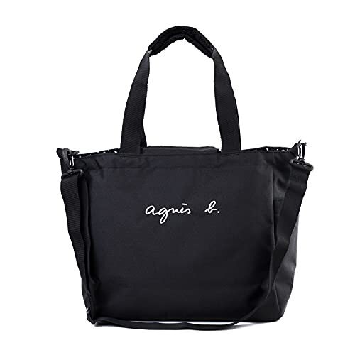アニエスベー agnes b. マザーズバッグ トートバッグ リバーシブル 2WAY 出産祝い おむつ替えマット付き バッグインバッグ 大容量 マタニティ 693B GF50 (ブラック),マタニティ,バッグ,