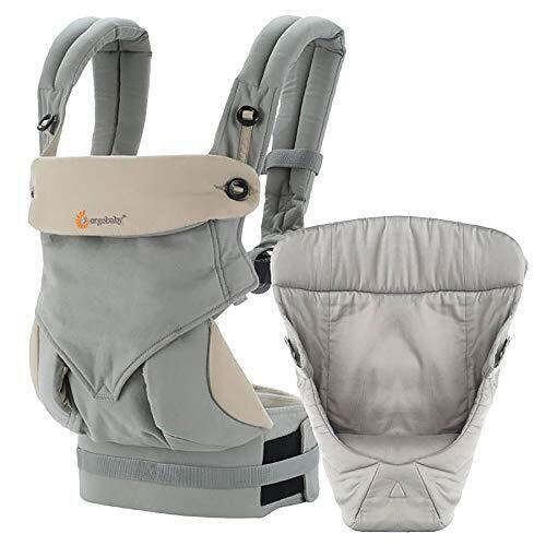 エルゴベビー ergobaby FOUR POSITION 360 スリーシックスティ BABY CARRIER インファント インサート付き ベビーキャリア 抱っこ紐 BCIIAGRYV3 GREY グレー,新生児,抱っこひも,