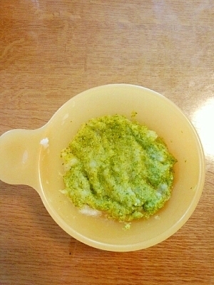 離乳食☆初期☆ ブロッコリーとかれい ,離乳食,進め方,