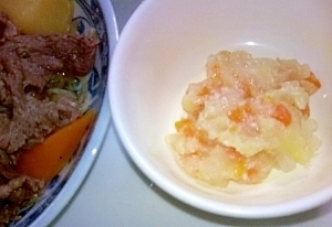 取り分け離乳食-肉じゃが,離乳食,中期,