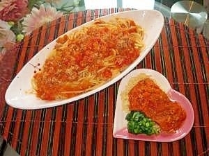 赤ちゃんも大喜び!ママとおそろいミートパスタ,離乳食,取り分け,