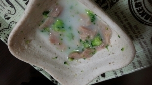 【離乳食後期】まぐろとブロッコリーのクリーム煮,10ヶ月,離乳食,