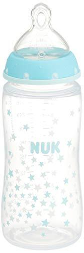 NUK プレミアムチョイス ほ乳びん ポリプロピレン製 スターズ青 300ml 0ヵ月から イヤがらずに飲める おっぱいに近いほ乳びん 【ドイツ製】 300ミリリットル (x 1) FDNK01204156,哺乳瓶,選び方,
