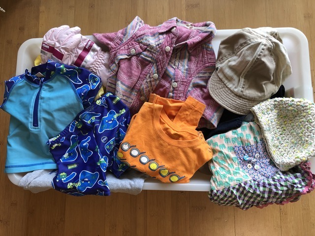 お下がりの服,整理収納,子ども服,子供部屋