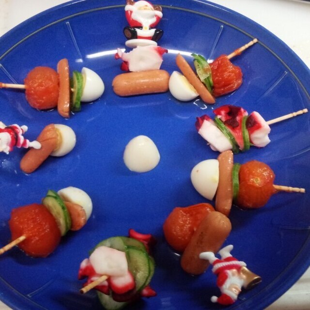 クリスマスピンチョス(離乳食完了期),離乳食,クリスマス,レシピ