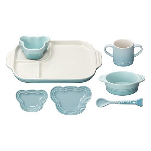 CONCENT LE CREUSET （ル・クルーゼ）　ベビー・テーブルウェア・セット　パステルブルー,コズレ,プレゼント,当選