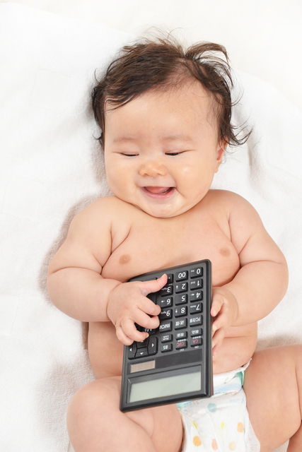 電卓 赤ちゃん,1歳,誕生日,選び取り