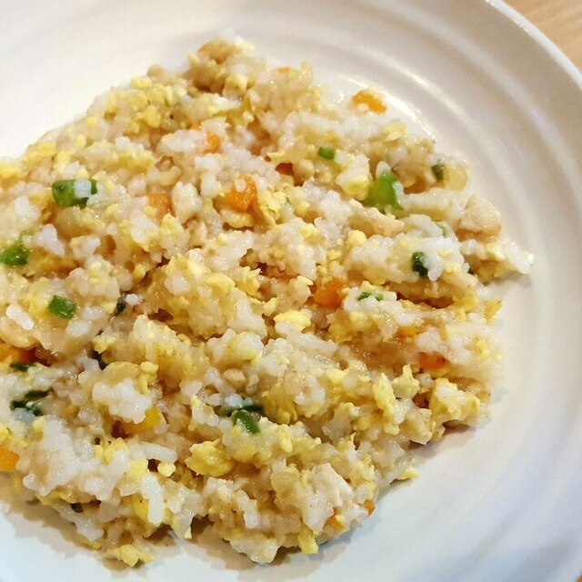 【離乳食後期~】鶏むね肉のチャーハン,離乳食,後期,