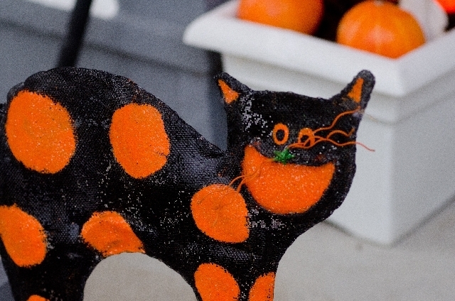 黒猫 ハロウィン 飾り,ハロウィン,リース,