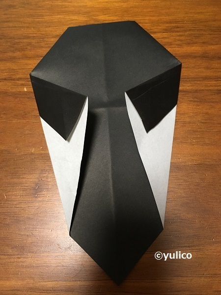 ドラキュラ作り方2,ハロウィン,折り紙,