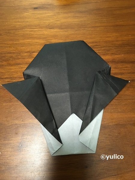 ドラキュラ作り方3,ハロウィン,折り紙,