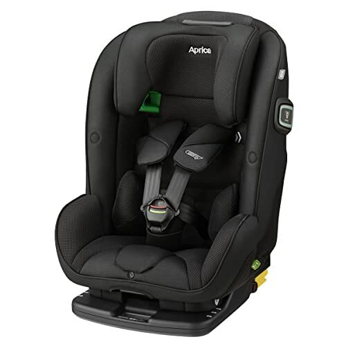 Aprica(アップリカ) チャイルド&ジュニアシート ISOFIX固定 フォームフィットISOFIXセーフティープラス AB 1歳頃~10歳頃まで ロングユース チャイルドシート R129適合 (メテオブラック) 2167605,チャイルドシート,