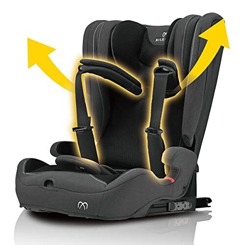 エールベベ チャイルドシート 1歳から 使える ISOFIX 固定 パパット 2 プレミアム ナチュラルダークグレー ジャンピングハーネス搭載 CF530,チャイルドシート,