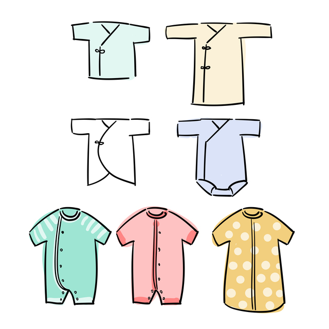 赤ちゃんの洋服の種類,服選び,赤ちゃん,季節